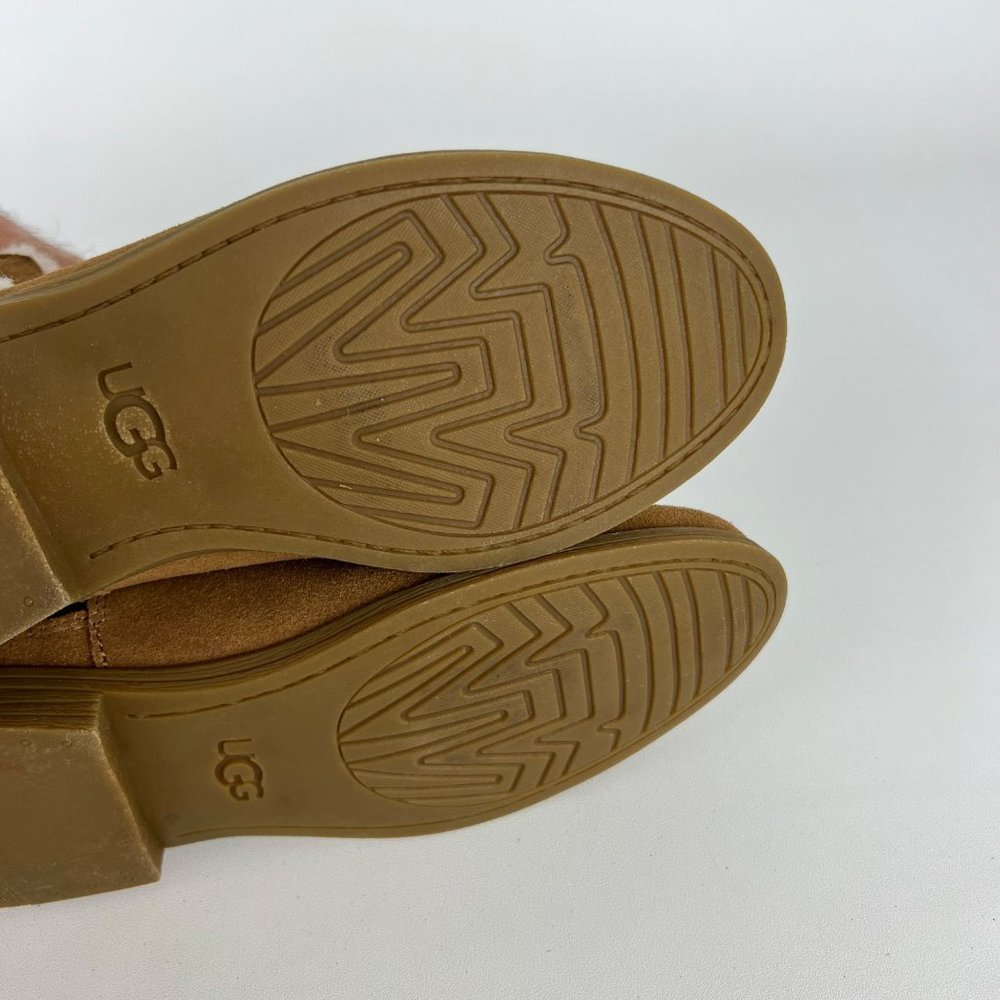 UGG Coletta Girls Chestnut Brown Suede Ankle Boots 1094579K Winter Youth size 3 - Picture 13 of 15